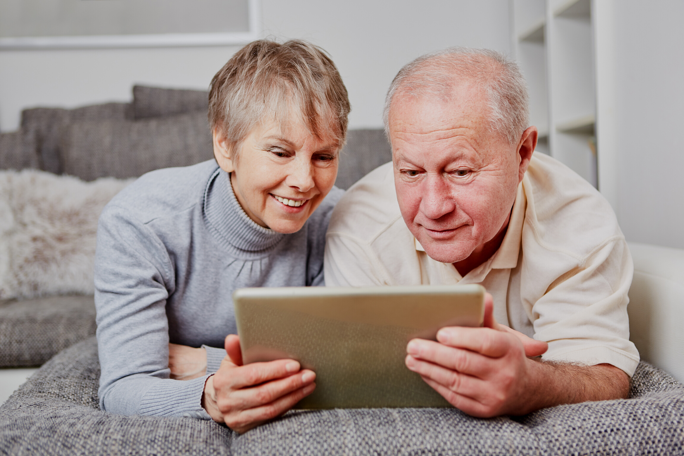 Senior Couple with Tablet Computer